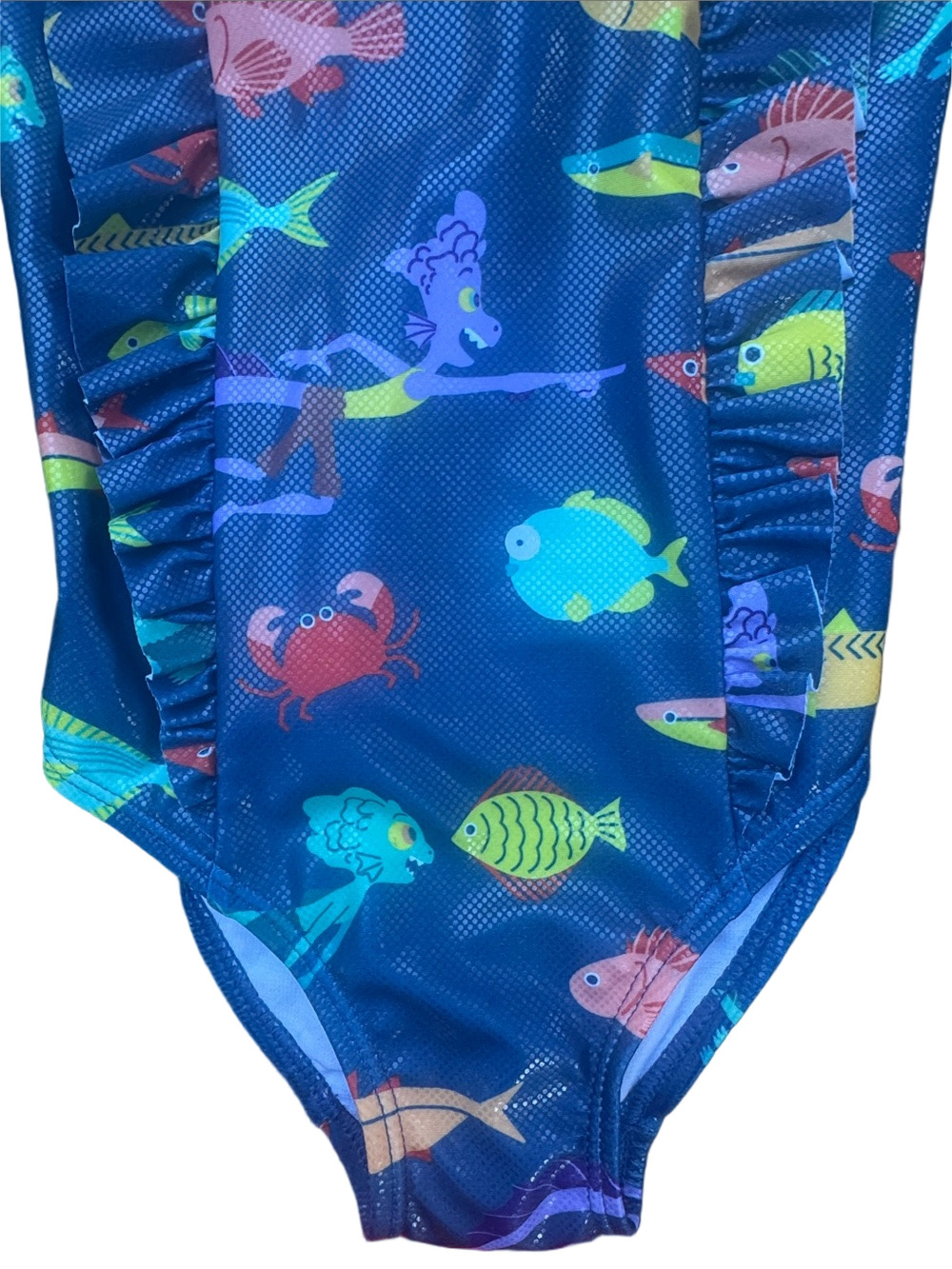 Disney Pixar Luca and Alberto Ruffle Swimsuit UPF 50+ - Picture 4 of 12